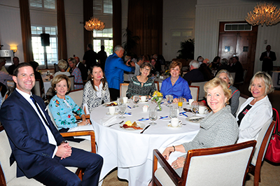 Luke Webb of Premier Estate Properties, Sally Daley of Daley and Company Real Estate, Debbie Bell of Berkshire Hathaway, Dorothy Hudson and Barbara Parent of Alex MacWilliam Real Estate, Kay Brown of Premier Estate Properties, Judy Hartgarten of Moorings Realty Sales, and Jeanine Harris of Premier Estate Properties. 